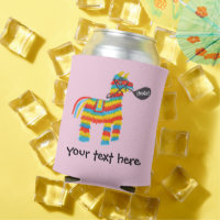 Fiesta Colourful Donkey Piñata says Hola CUSTOM