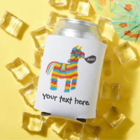 Fiesta Colourful Donkey Piñata says Hola CUSTOM