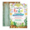 Fiesta couples shower invitation with cactuc