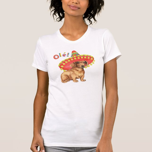 Fiesta Dachshund T-Shirt (Front)
