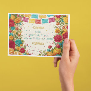 Fiesta de Colores Quinceanera, custom Envelope