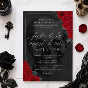 Fiesta de la Muerte de mis Veintes Invitation