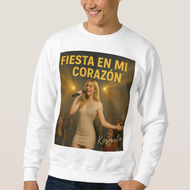 Fiesta en mi corazón - Sweatshirt Herren (Front)