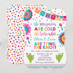 Fiesta Engagement Party Invitation Mexican Party
