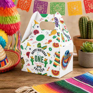 Fiesta First 1st Birthday Party Favour Box