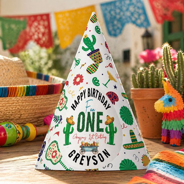 Fiesta First | 1st Birthday Party Hat (Fiesta First | 1st Birthday Party Hat)