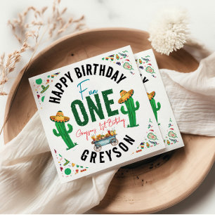 Fiesta First   1st Birthday Party Napkin