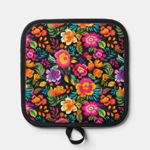 Fiesta Floral Extravaganza Pot Holder