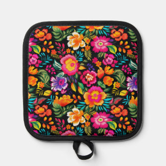 Fiesta Floral Extravaganza Pot Holder
