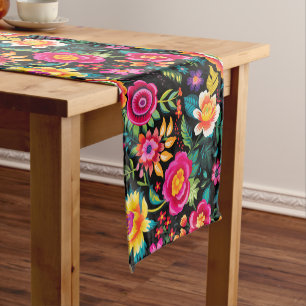 Fiesta Floral Extravaganza Short Table Runner