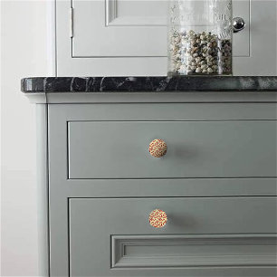 Fiesta Fun Red Chile Pattern Ceramic Knob