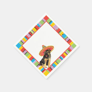 Fiesta German Shepherd Napkin