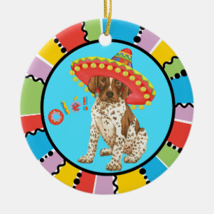 Fiesta German Shorthaired Pointer Ceramic Tree Decoration