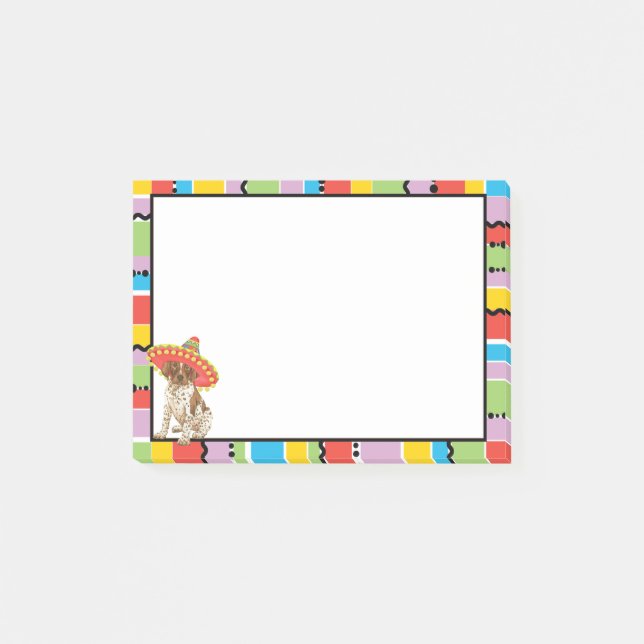 Fiesta German Shorthaired Pointer Post-it Notes (Front)