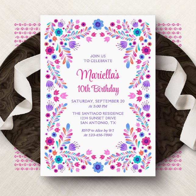 Fiesta Girls Birthday Invitation (Creator Uploaded)