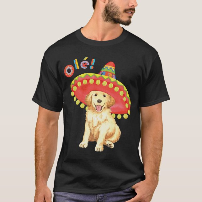 Fiesta Golden Retriever T-Shirt (Front)