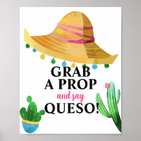 Fiesta Grab A Prop And Say Queso Photo Booth