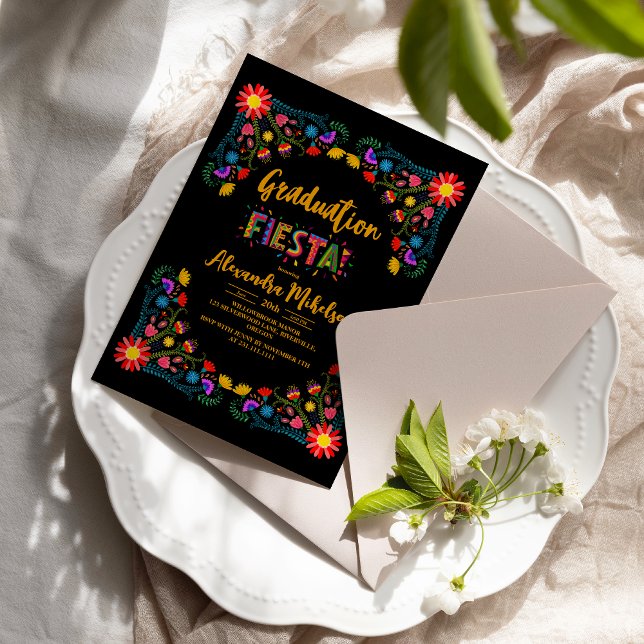 Fiesta graduation party, mexican theme graduation invitation (Creator Uploaded)