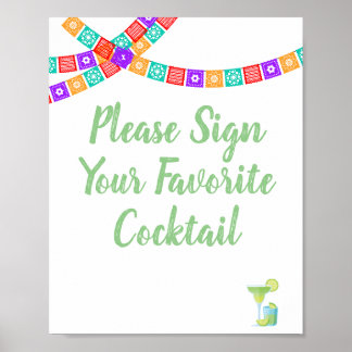 Fiesta Guest Book Sign