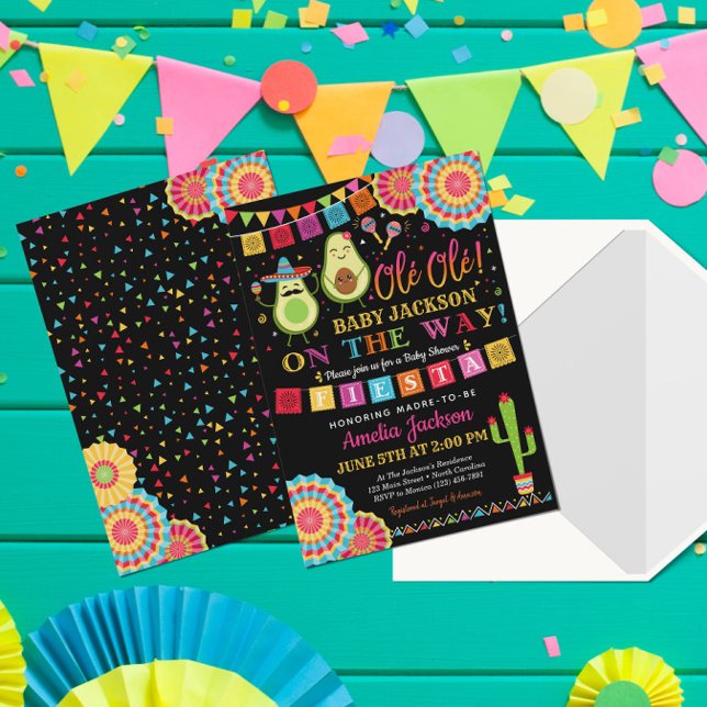 Fiesta Holy Guacamole Baby Shower Invite Mexican (Creator Uploaded)