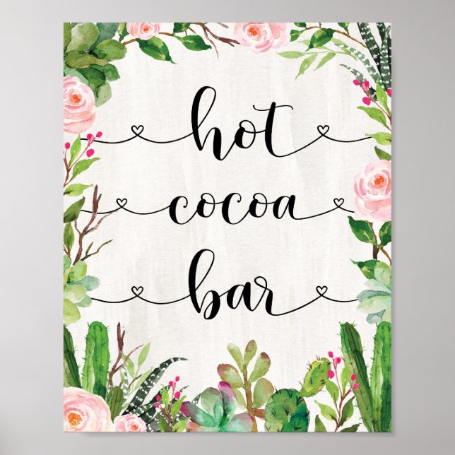 Fiesta Hot Cocoa Bar Bridal Shower Birthday Decor (Front)