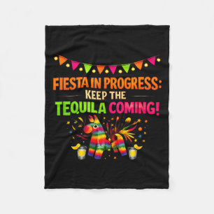 Fiesta in progress party crew pinata design Fiesta Fleece Blanket