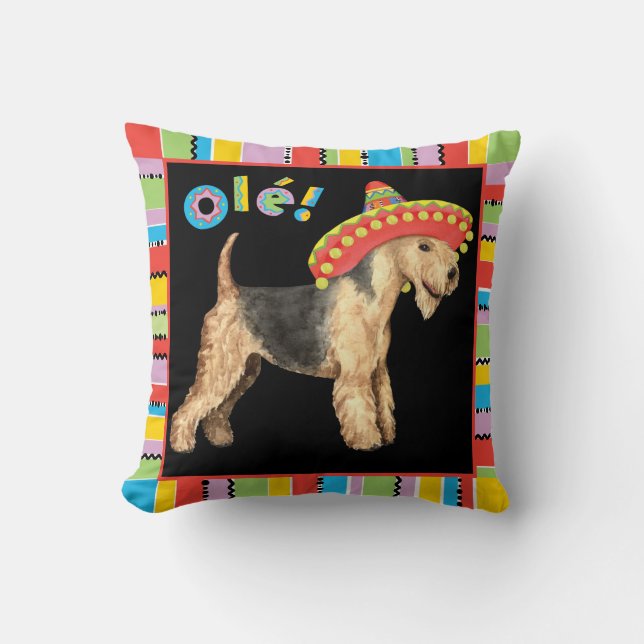 Fiesta Lakeland Terrier Cushion (Front)