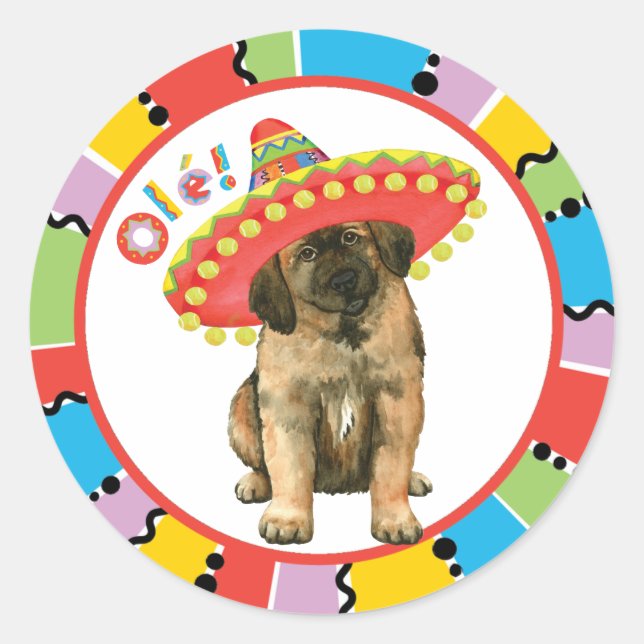 Fiesta Leonberger Classic Round Sticker (Front)