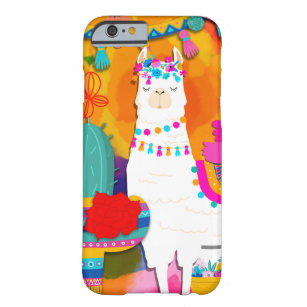 Fiesta Llama Cinco De Mayo Colourful Fun Watercolo Barely There iPhone 6 Case