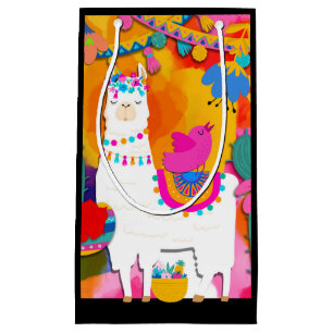 Fiesta Llama Cinco De Mayo Cute Birthday Party Small Gift Bag