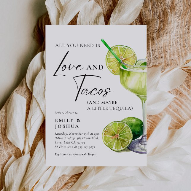 Fiesta Margarita Couples Shower Invitation (Creator Uploaded)