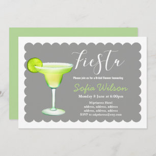 fiesta, margarita day, bridal shower, invitation
