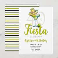 Fiesta Margarita Sombrero Lime Green 40th Birthday