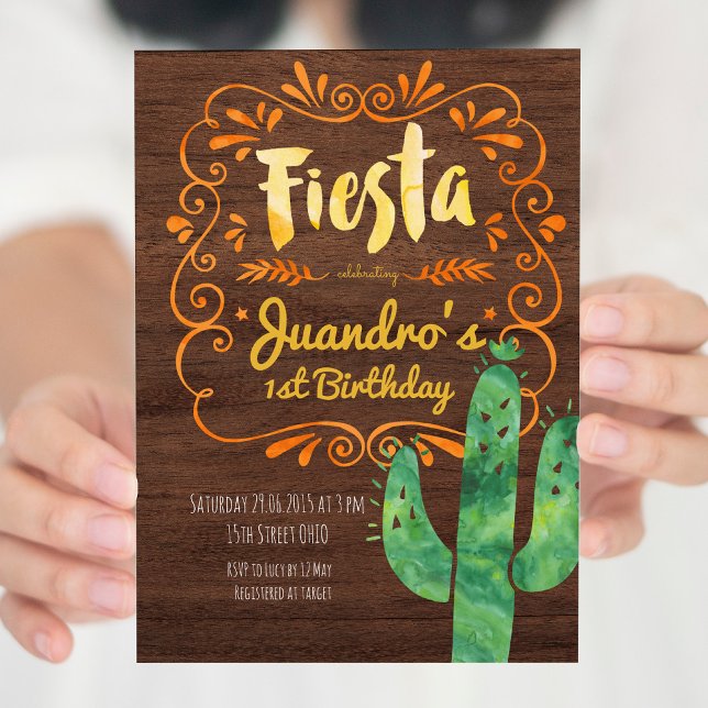 Fiesta Mexican Birthday Party Invitation (Creator Uploaded)