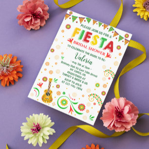 fiesta mexican Bridal Shower Cinco De Mayo Invitation