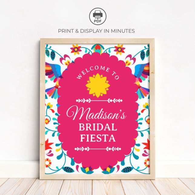 Fiesta Mexican Bridal Shower Welcome Sign (Creator Uploaded)