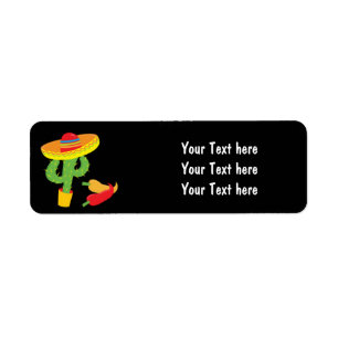 Fiesta Mexican Cinco De Mayo Party Address Labels
