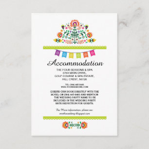 Fiesta Mexican Lime Accommodation Wedding Cards
