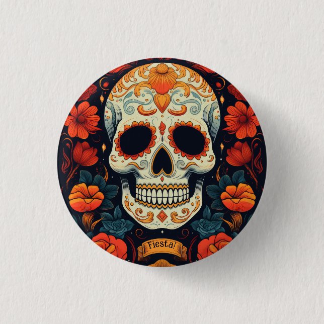 Fiesta! Mexican PARTY 3 Cm Round Badge (Front)