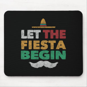 Fiesta Mexican Party Funny Cinco De Mayo  Mouse Pad