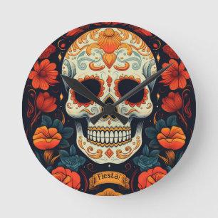 Fiesta! Mexican PARTY Round Clock