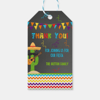 Fiesta Mexican Party Thank You Favour Tag