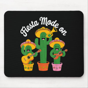 Fiesta mode cactus band cinco de mayo funny mexica mouse pad