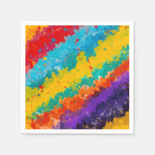 Fiesta Paint Colour Splash Colourful Splashes Part Napkin