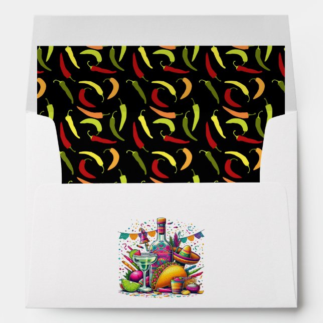 Fiesta Party Chilli-Pepper Envelope (Back (Bottom))