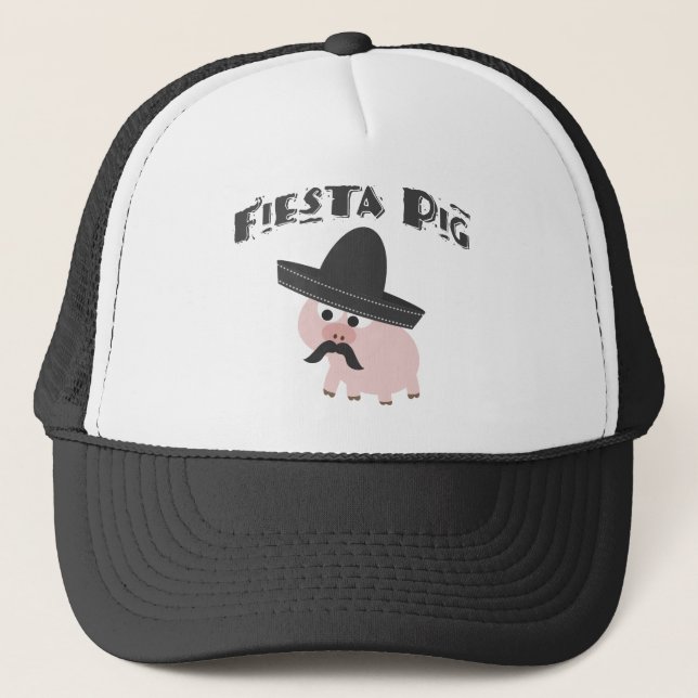 Fiesta Pig Trucker Hat (Front)