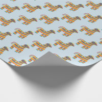¡FIESTA! Precious piñata pattern on pale blue