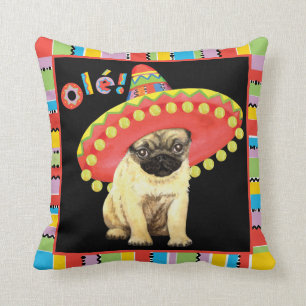 Fiesta Pug Cushion
