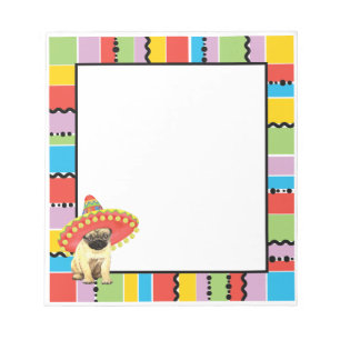 Fiesta Pug Notepad