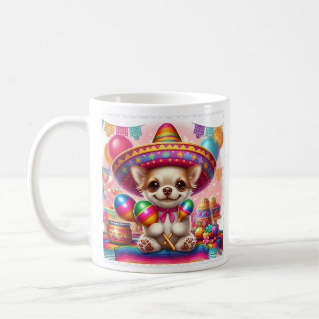 Fiesta Puppy Coffee Mug (Left)